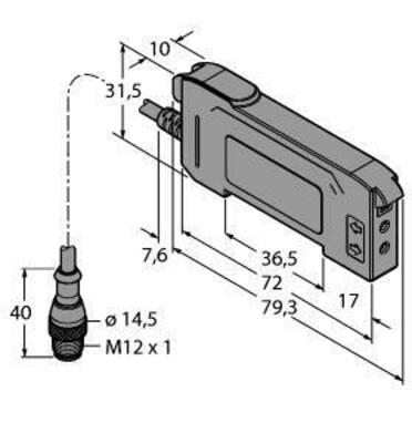 Turck Opto Sensor Lichtleiter DF-G3IR-KD-Q5