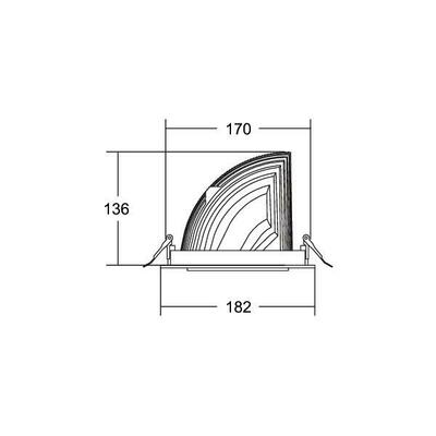 Brumberg Leuchten LED-Einbaurichtstrahler 3500K 88273175DA