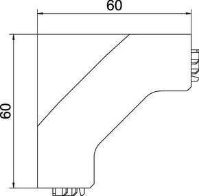 Rehau RAUTRIGO Übergangsstück 35x35 SL 20x50 TRI C 35-50 rws