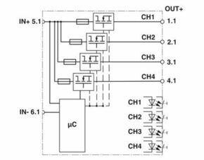 Phoenix Contact Geräteschutzschalter elektronisch CAPAROC E4 1#1115658