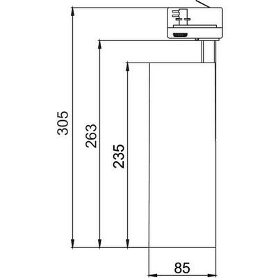 Brumberg Leuchten 1-ph LED-Schienenstrahler DALI, 3500K 88398685