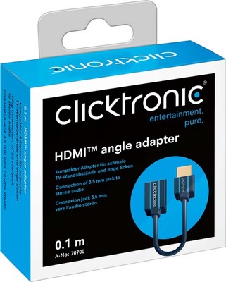 Clicktronic HDMI-Flexadapter 0,10m 70700