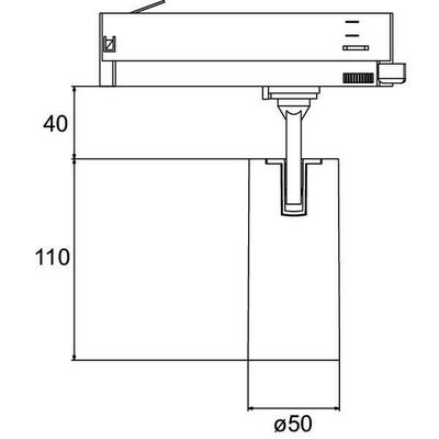 Brumberg Leuchten LED-Schienenstrahler 230V 60Gr., 4000K, silber 88706164