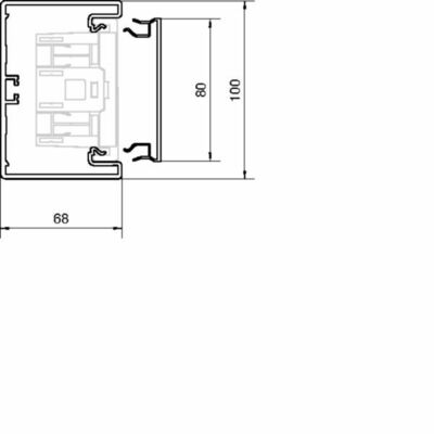 Tehalit Brüstungskanal-Unterteil zu BR 68x100mm vw BR6510019016