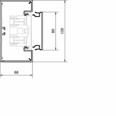 Tehalit Brüstungskanal-Unterteil zu BR 68x130mm vw BR6513019016