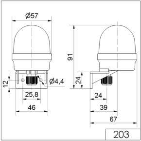 Werma Dauerleuchte 12-240V ge 20330000