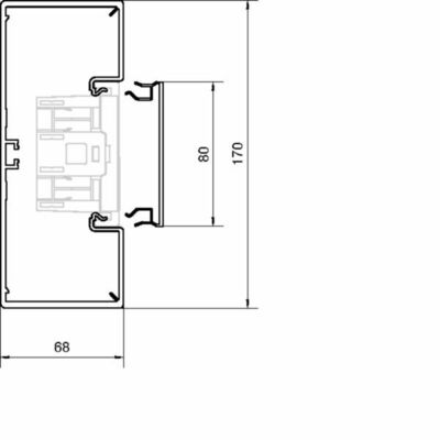 Tehalit Brüstungskanal-Unterteil zu BR 68x170mm vw BR6517019016