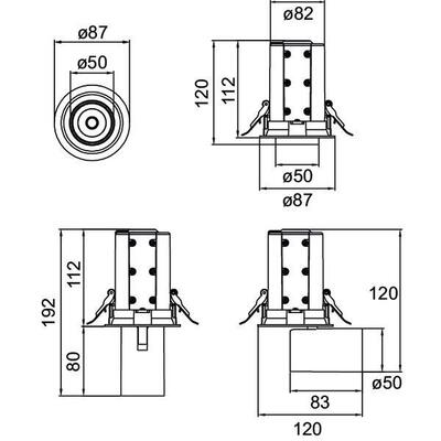 Brumberg Leuchten LED-Einbaurichtstrahler 3500K 88736165DA