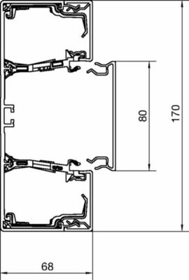 Tehalit Brüstungskanal-Unterteil zu BRN 65x170mm vw BRN6517019016
