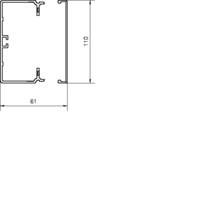 Tehalit Leitungsführungskanal FB 60x110mm vw FB6011009016
