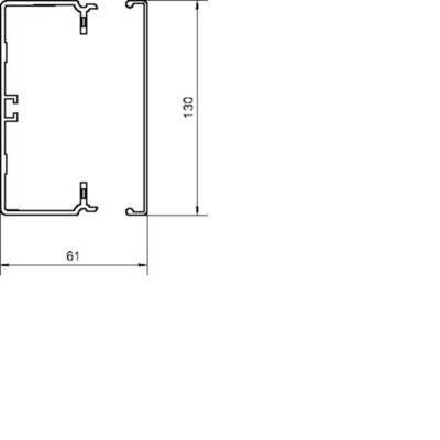 Tehalit Leitungsführungskanal FB 60x130mm vw FB6013009016
