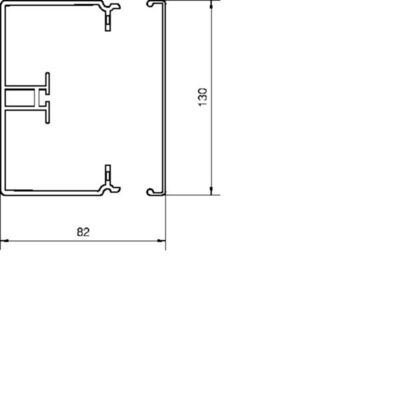 Tehalit Leitungsführungskanal FB 80x130mm vw FB8013009016