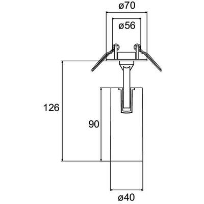 Brumberg Leuchten LED-Halbeinbau-Strahler 3500K 88773165DA