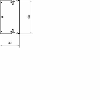 Tehalit Leitungsführungskanal LF 40x90mm vw LF4009009016