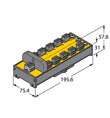 Turck Verteilerbaustein JRBS-40DC-10RV
