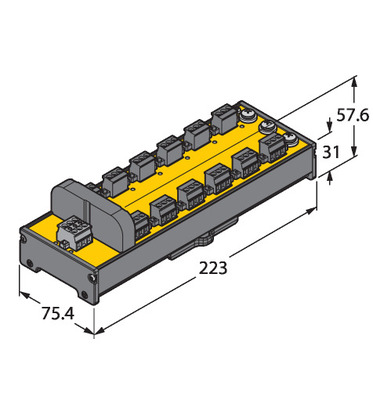 Turck Verteilerbaustein JRBS-40DC-12RV
