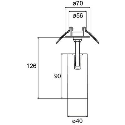 Brumberg Leuchten LED-Halbeinbau-Strahler 3500K 88776175DA