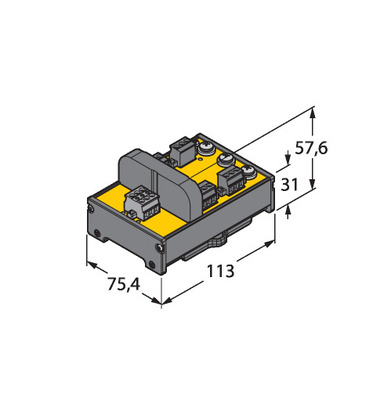Turck Verteilerbaustein JRBS-40DC-4RV