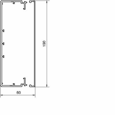 Tehalit Leitungsführungskanal LF 60x190mm vw LF6019009016