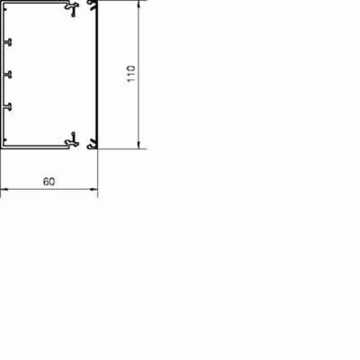 Tehalit Leitungsführungskanal LFE 60x110mm vw LFE6011009016