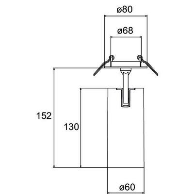 Brumberg Leuchten LED-Halbeinbau-Strahler 3000K 88793173DA