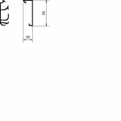 Tehalit SockelleistenkanalOberteil zu SL 20x55mm vw SL2005529016