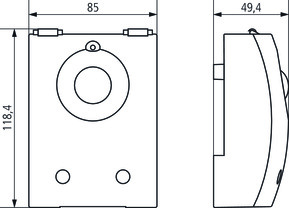 Theben Dämmerungsschalter Wand LUNA 127 star S