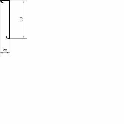 Tehalit SockelleistenkanalOberteil zu SL 20x80mm vw SL2008029016