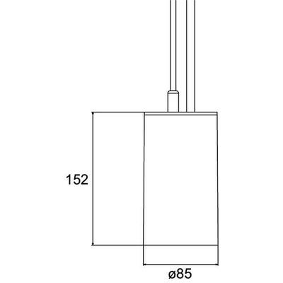 Brumberg Leuchten LED-Pendelleuchte DALI, Pendel 1,5m 88884174DA
