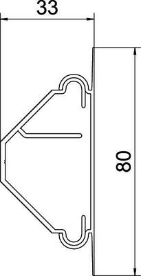 Rehau Leitungsführungskanal Set 50x50 9001 L2,5m ECK 5050 cws