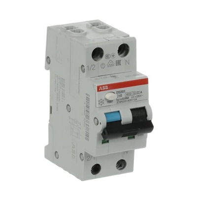ABB Stotz S&J FI/LS-Schalter 6kA, 1p+N DS201A-C10/0,03