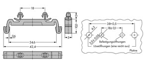 WAGO GmbH & Co. KG Montageadapter m.Rastzapfen 209-188