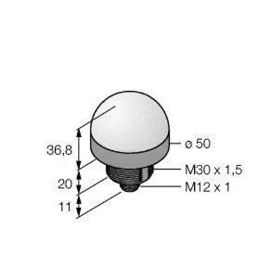 Turck LED-Anzeige Kennleuchte K50LGRYW4PQ