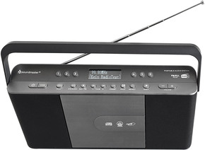 Soundmaster DAB+Stereo-Kofferradio CD,Hörbuchfunktion RCD1870SW sw