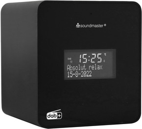 Soundmaster DAB+/UKW-RDS Uhrenradio mit Sprachaufnahme UR109SW sw
