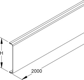 Niedax GK-Deckel 78x2000mm GDS 78 WA