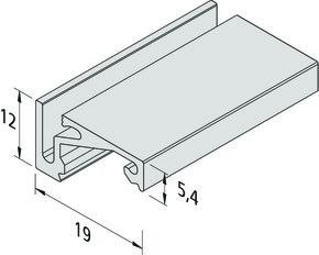 Hera LED-Aufbauprofil 1m schwarz 61500035113