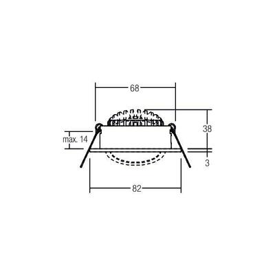 Brumberg Leuchten LED-Einbaustrahler 3000-1800K 350mA d2w 12461083