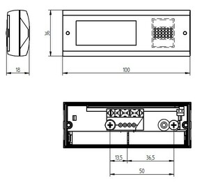 Grothe Funk-Sender si-anth m.2Batt.1,5V MISTRAL SE 03.1-s