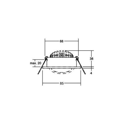 Brumberg Leuchten LED-Einbaustrahler 3000-1800K, d2w 12646153DW