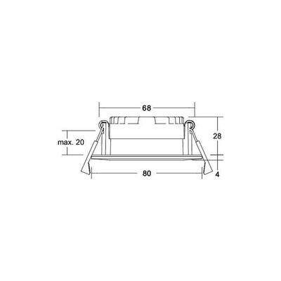 Brumberg Leuchten LED-Einbaudownlight 3000-1800K, d2w 12647183DW