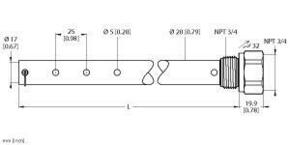 Turck Koaxialrohr LSCT-34-1500