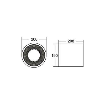 Brumberg Leuchten LED-Anbaudownlight 3000K 42614163DA