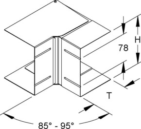 Niedax GK-Inneneck 90Gr. 110x100mm GKIV 110-78T100 L