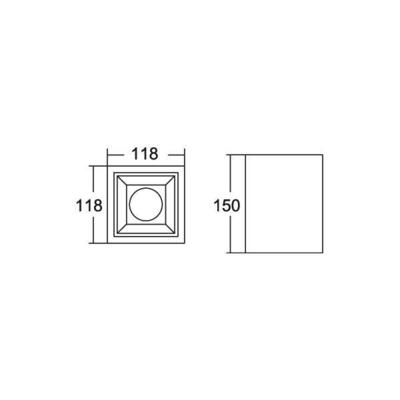 Brumberg Leuchten LED-Anbaudownlight 3000K 42642173