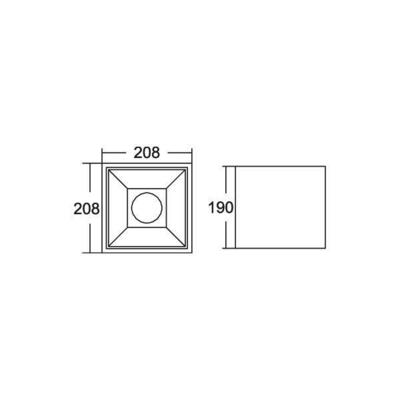 Brumberg Leuchten LED-Anbaudownlight 3000K 42644183
