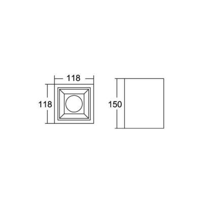 Brumberg Leuchten LED-Anbaudownlight 4000K 43642164