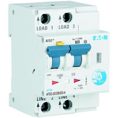 Eaton Brandschutzschalter B, 20 A, Typ A AFDD-20/2/B/003-A
