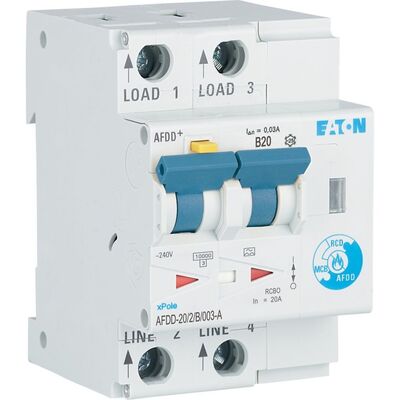 Eaton Brandschutzschalter B, 20 A, Typ A AFDD-20/2/B/003-A