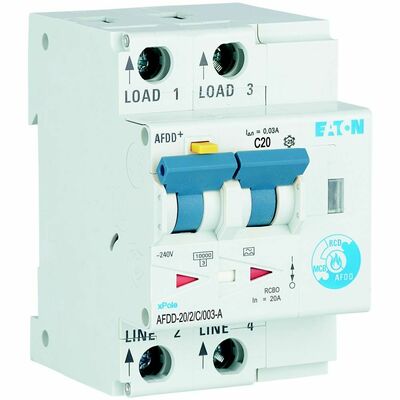 Eaton Brandschutzschalter C, 20 A, Typ A AFDD-20/2/C/003-A